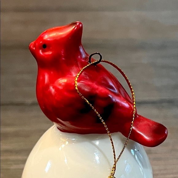 Festive Red Cardinal Holiday Ornament/Bell - Picture 11 of 16